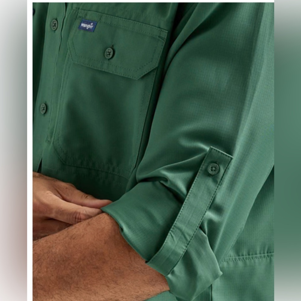 Wrangler Men’s Performance Long Sleeve Shirt - Picture 8 of 16